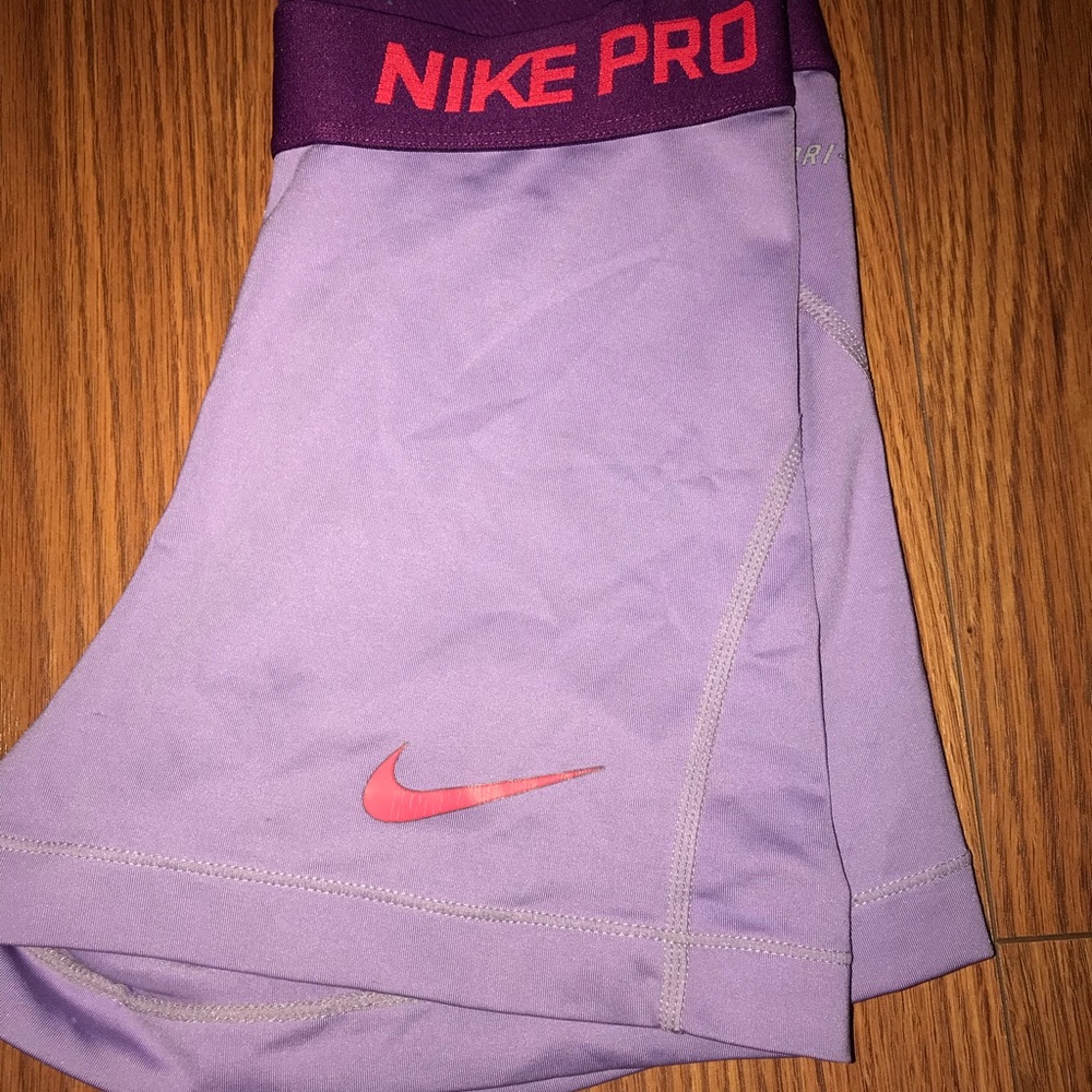 purple nike pros
